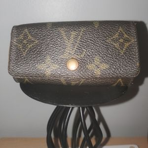 Authentic Louis vuitton Vintage keyring card  holder date #FL0046